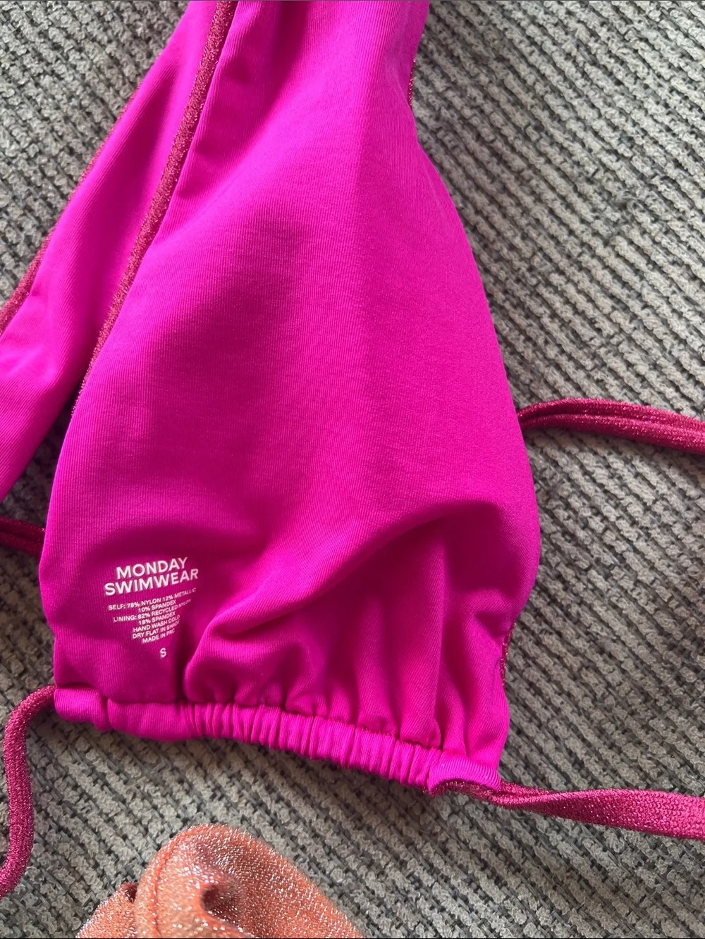 Monday Swimwear shimmery fuchsia